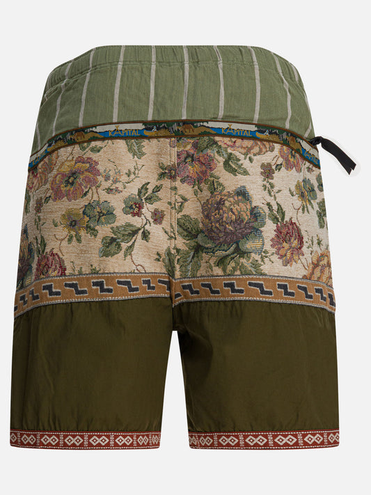 Drawstring shorts Patchwork  Green - KAPITAL Men | PDP | VIETTI Online Store | 2
