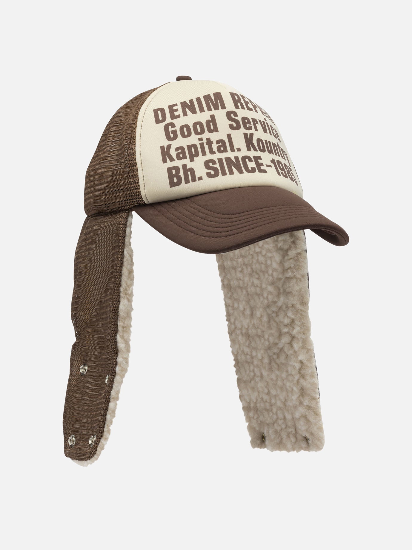 Cappelli trucker 100% polyester  Marrone - KAPITAL Uomo | PDP | VIETTI Online Store | Zoom-Modal_2
