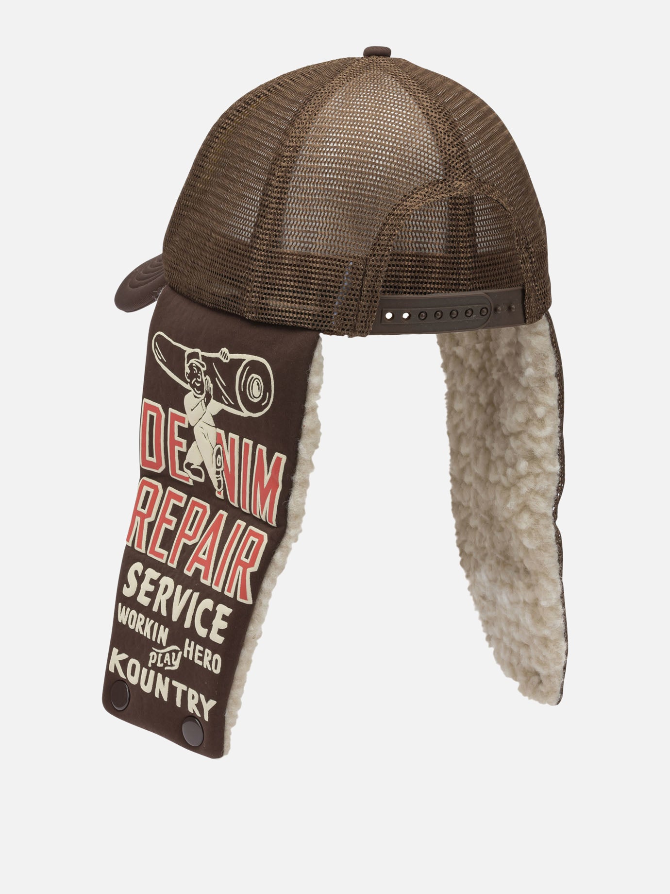 Cappelli trucker 100% polyester  Marrone - KAPITAL Uomo | PDP | VIETTI Online Store | Zoom-Modal_3
