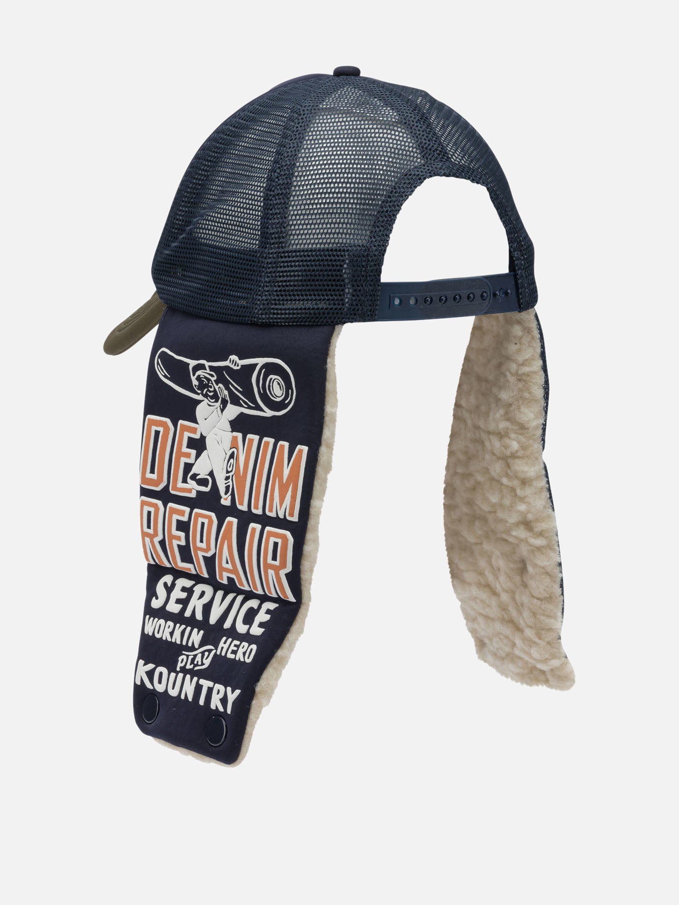 Cappelli trucker 100% polyester  Blu - KAPITAL Uomo | PDP | VIETTI Online Store | thumbnail_3