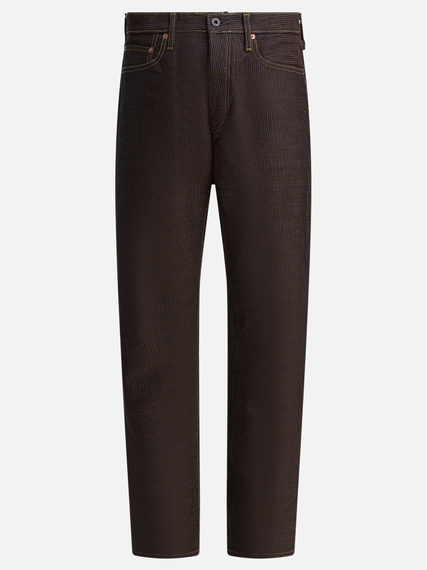 Straight-leg jeans Denim  Brown - KAPITAL Men | PDP | VIETTI Online Store | thumbnail