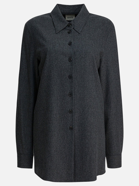 Casual shirts Solid colour  Grey - Khaite Women | PLP | VIETTI Online Store 
