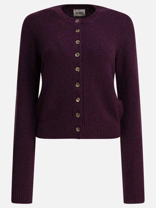 Crewneck sweaters Solid colour  Purple - Khaite Women | PLP | VIETTI Online Store 
