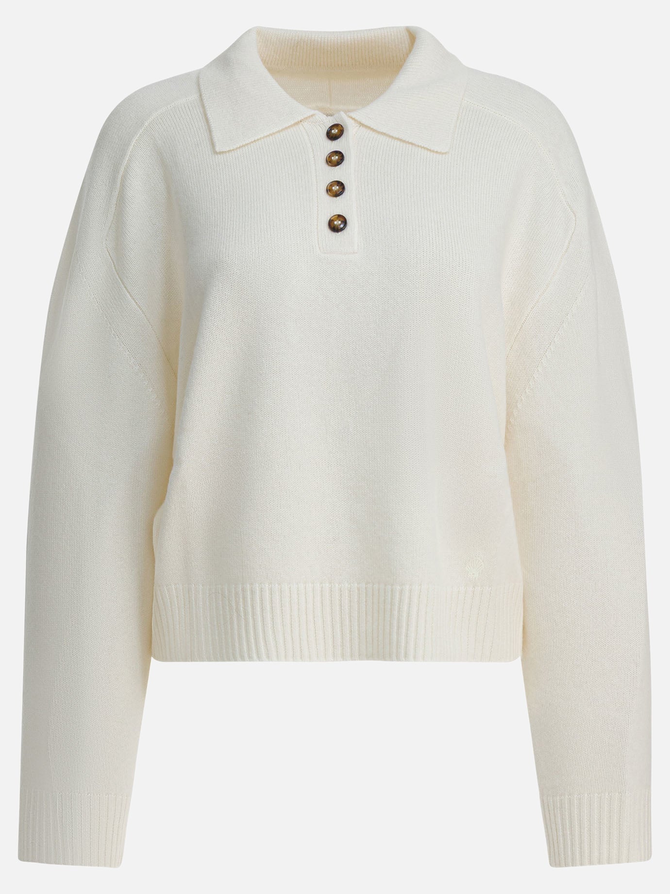 Crewneck sweaters Solid colour  White - LouLou De Saison Women | PDP | VIETTI Online Store | thumbnail