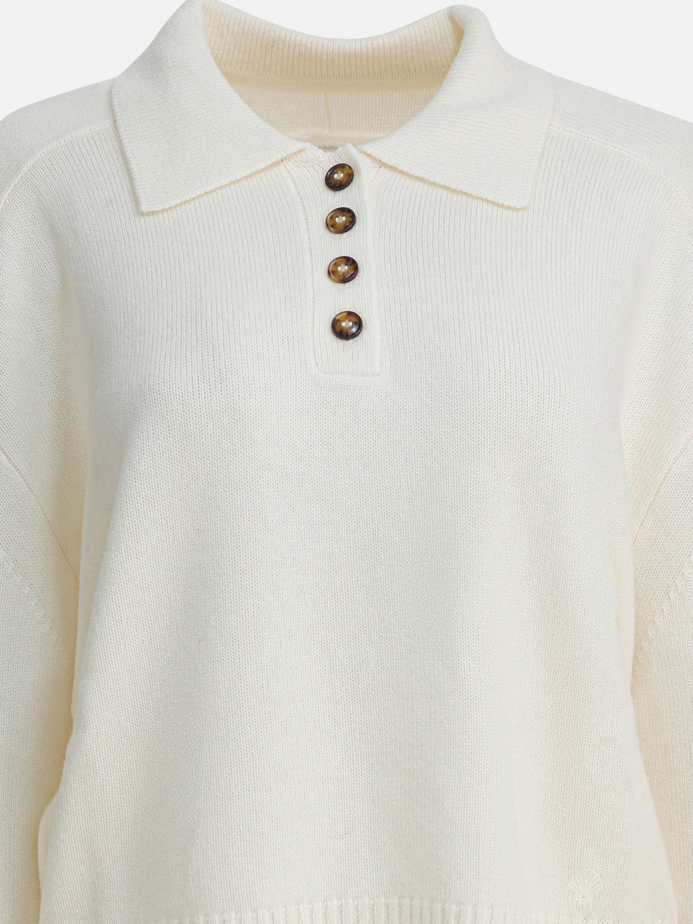 Crewneck sweaters Solid colour  White - LouLou De Saison Women | PDP | VIETTI Online Store | thumbnail_3