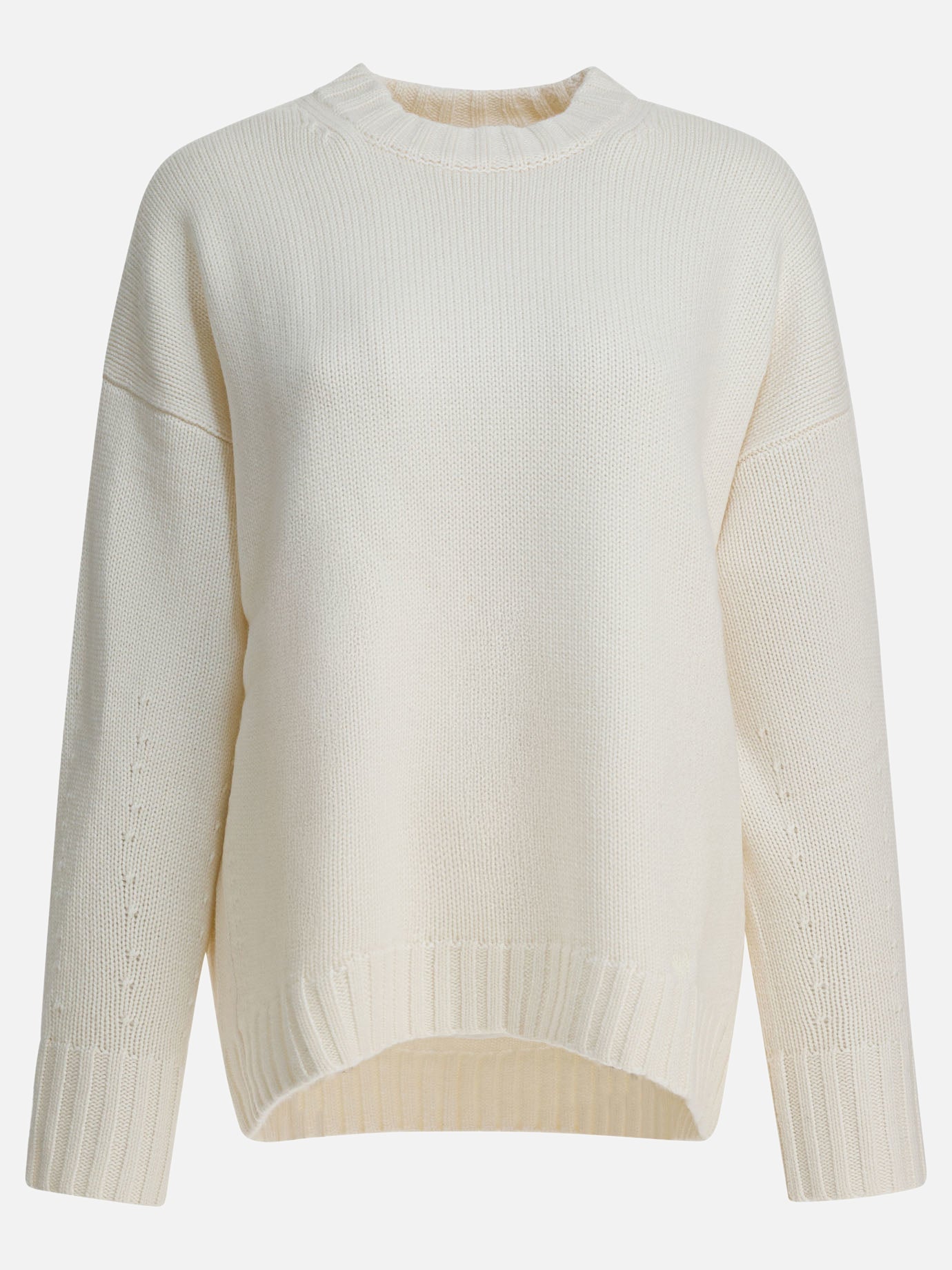 Crewneck sweaters Solid colour  White - LouLou De Saison Women | PDP | VIETTI Online Store | thumbnail