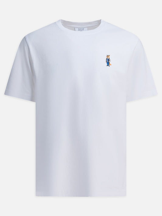 Crewneck t-shirts Logo  White - Maison Kitsuné Men | PLP | VIETTI Online Store 
