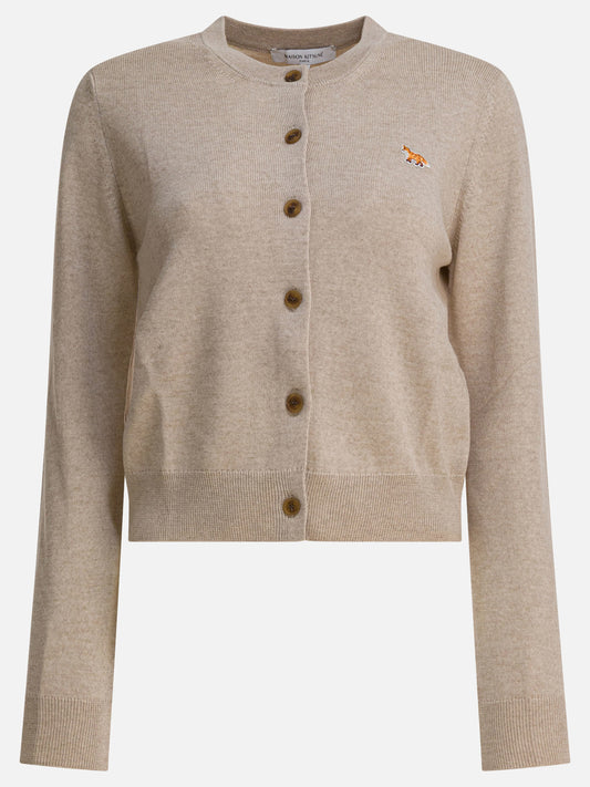 Cardigan Logo  Beige - Maison Kitsuné Donna | PLP | VIETTI Online Store 
