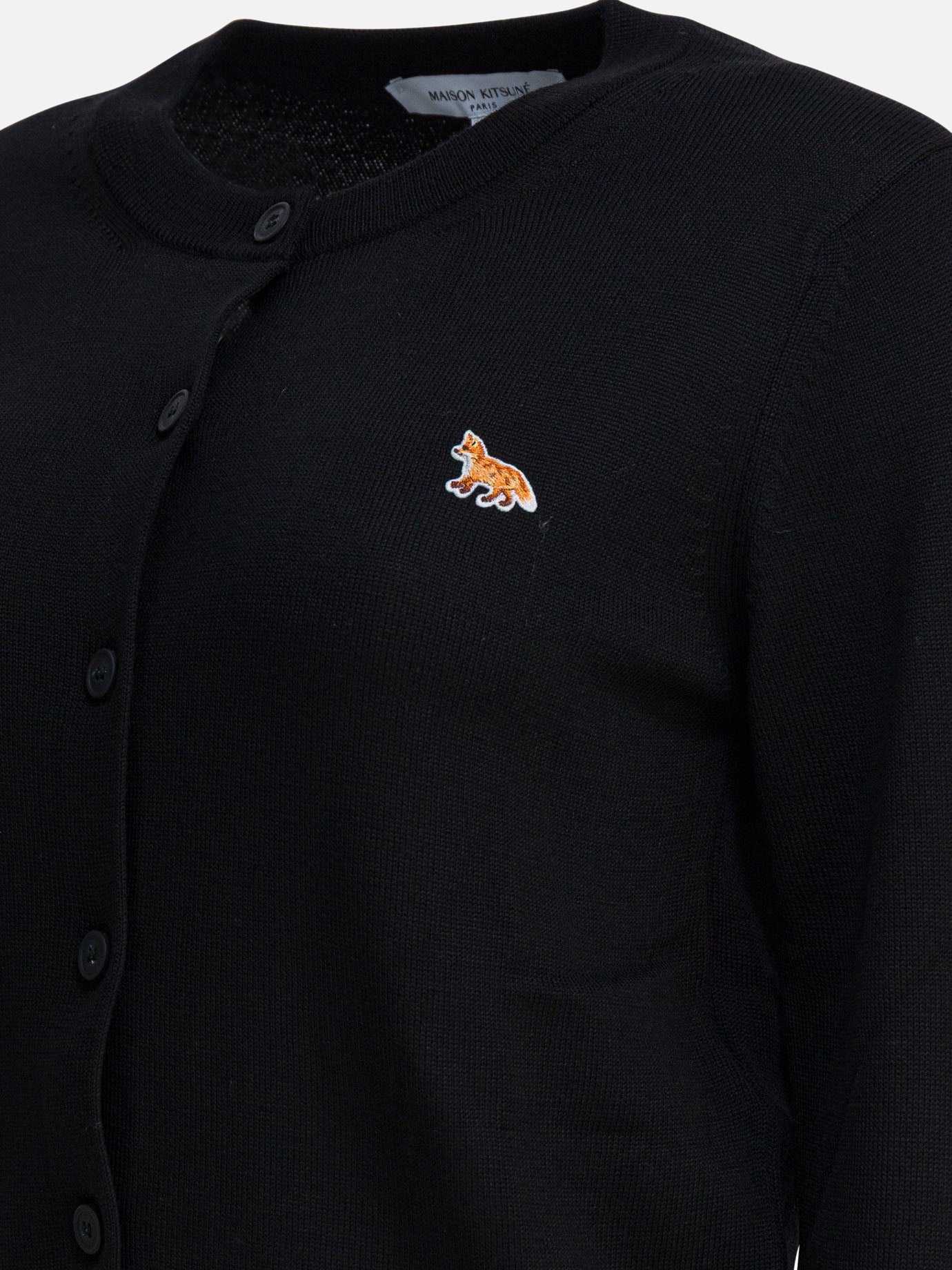 Cardigans Logo  Black - Maison Kitsuné Women | PDP | VIETTI Online Store | Zoom-Modal_4
