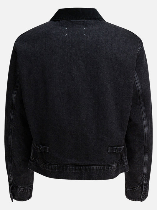 Denim jackets Solid colour  Black - Maison Margiela Men | PDP | VIETTI Online Store | 2

