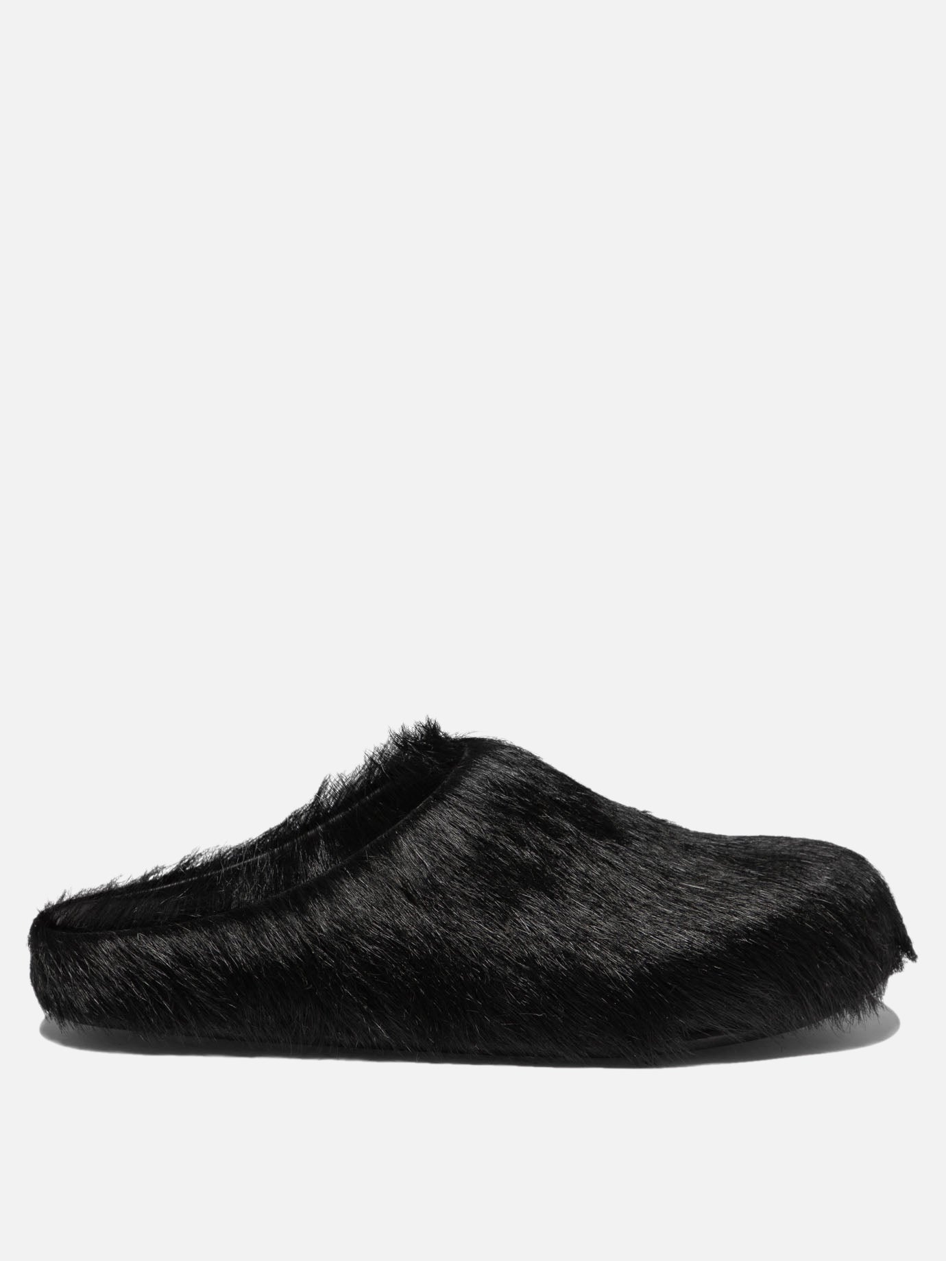 Slipper 100% calf hair - 100% rubber  Nero - Marni Donna | PDP | VIETTI Online Store | Zoom-Modal
