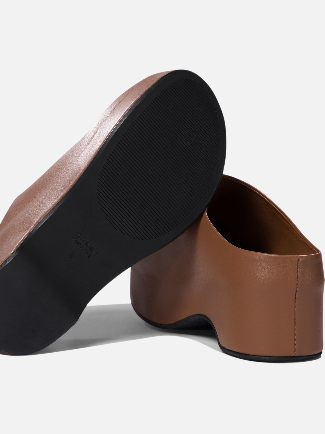 Slipper 100% leather - 100% rubber  Marrone - Marni Donna | PDP | VIETTI Online Store | thumbnail_5