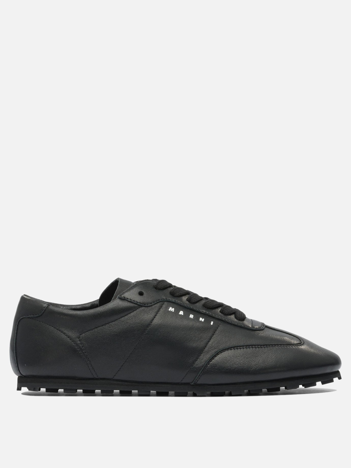 Sneaker basse 100% leather - 100% rubber  Nero - Marni Donna | PDP | VIETTI Online Store | thumbnail