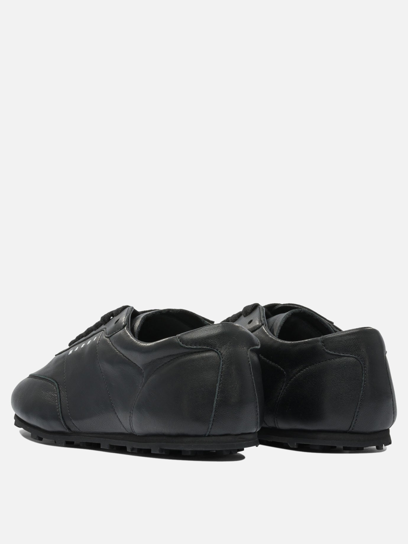 Sneaker basse 100% leather - 100% rubber  Nero - Marni Donna | PDP | VIETTI Online Store | thumbnail_4
