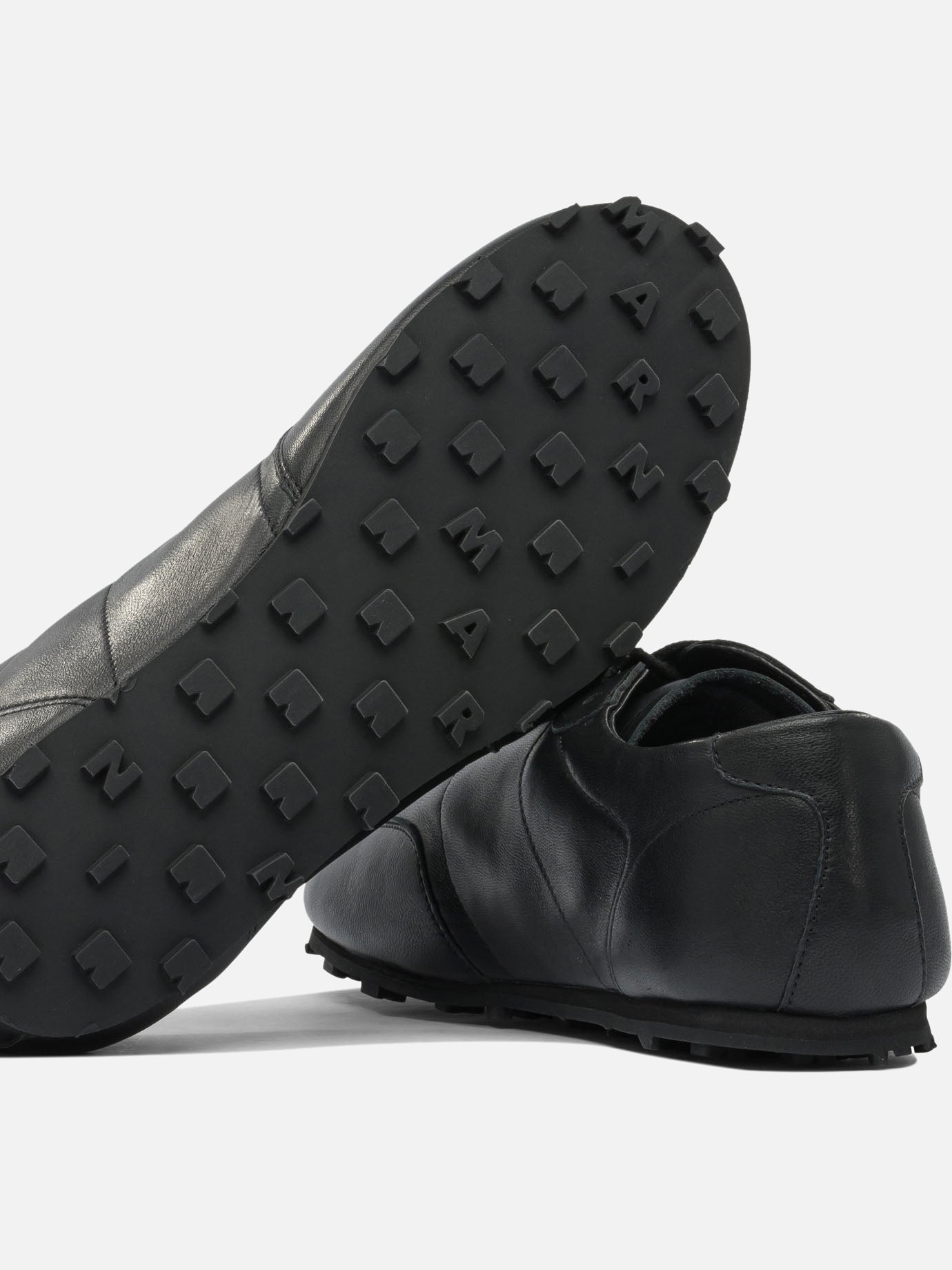 Sneaker basse 100% leather - 100% rubber  Nero - Marni Donna | PDP | VIETTI Online Store | thumbnail_5