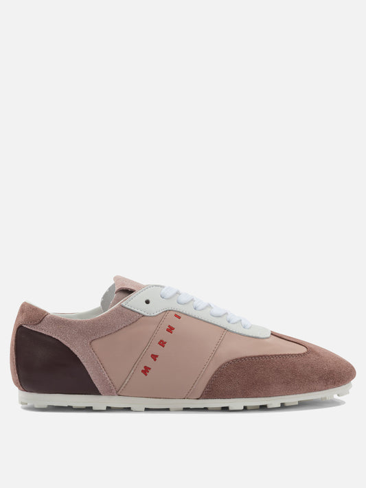 Sneaker basse 100% ovine leather - 100% rubber  Rosa - Marni Donna | VIETTI Online Store 
