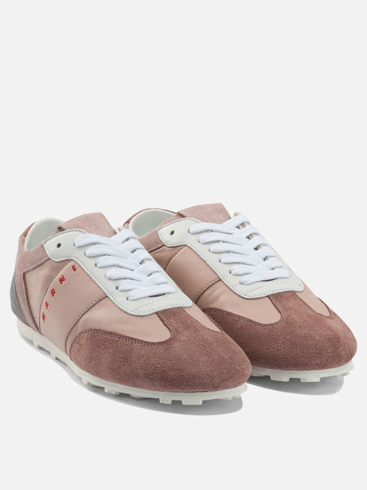 Sneaker basse 100% ovine leather - 100% rubber  Rosa - Marni Donna | VIETTI Online Store | 2
