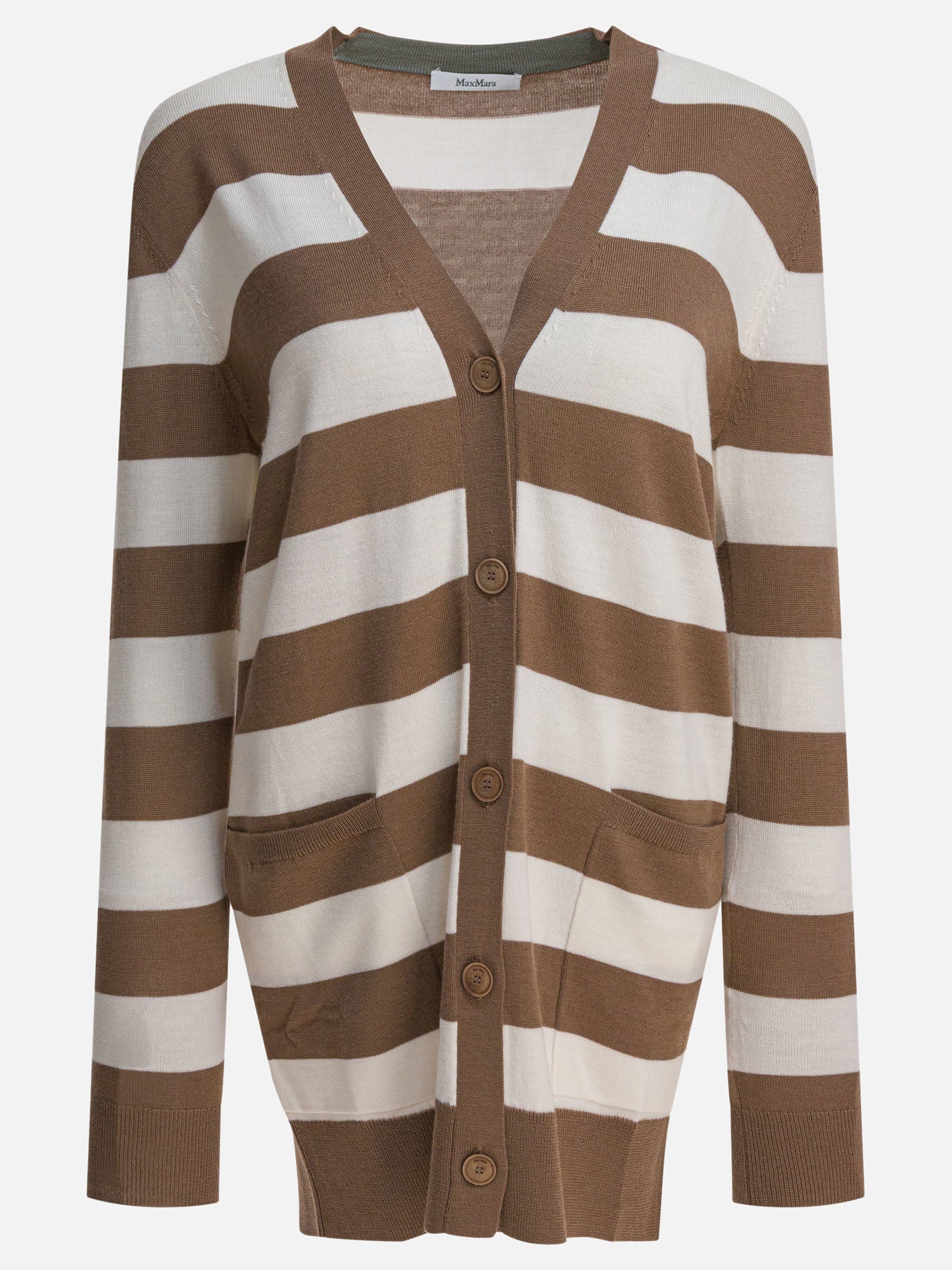 Cardigan Striped  Marrone - Max Mara Donna | PDP | VIETTI Online Store | thumbnail