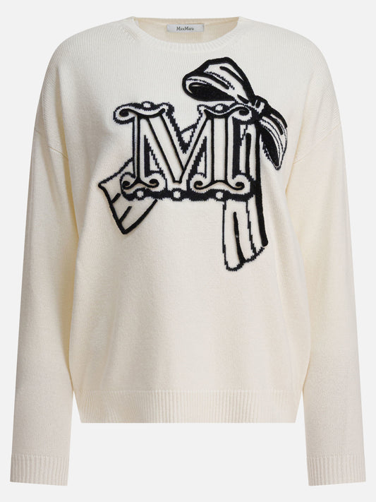 Max Mara Wool and cashmere sweater 13438410_M White 1