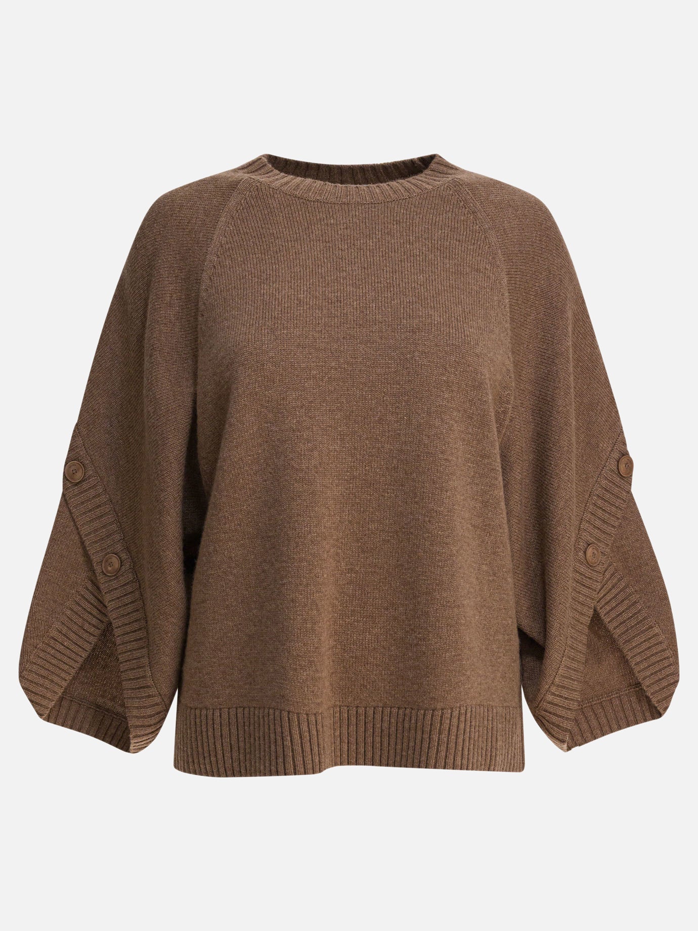 Maglioni girocollo Solid colour  Marrone - Max Mara Donna | PDP | VIETTI Online Store | Zoom-Modal
