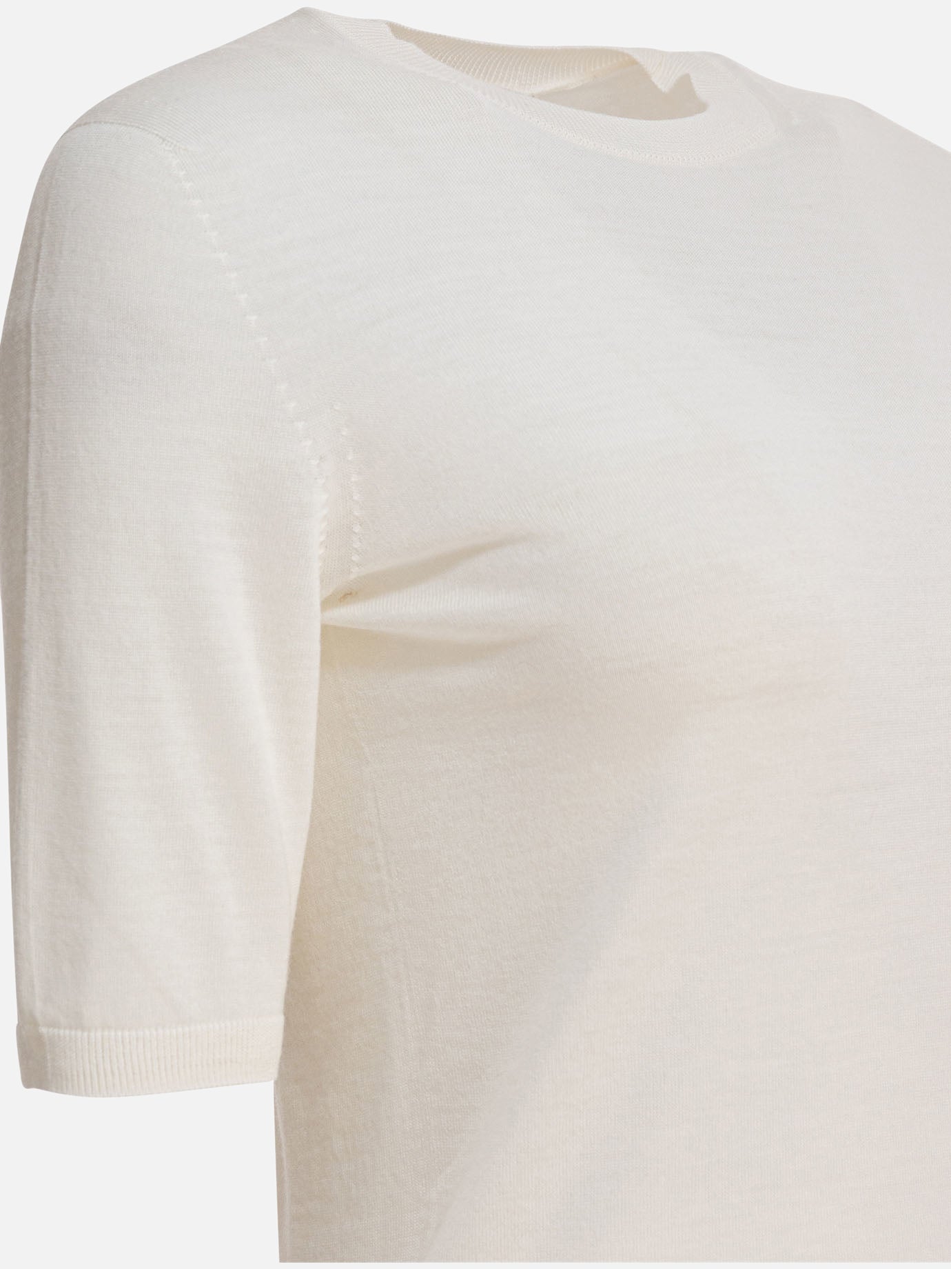 Max Mara Maglia basic in lana 15925618_XS White thumbnail_4