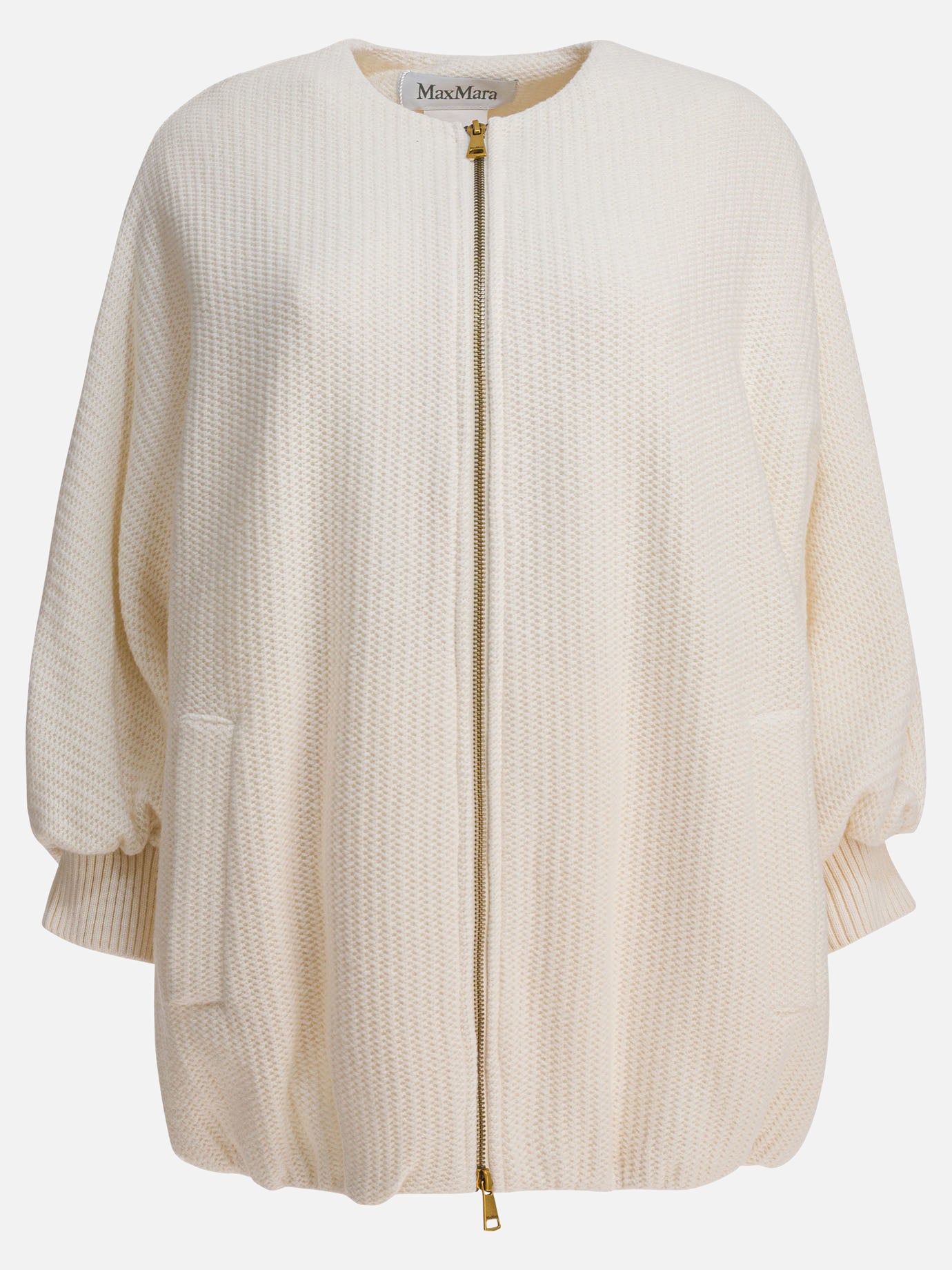 Max Mara Giacca in lana e cashmere 14857796_38 White thumbnail_1