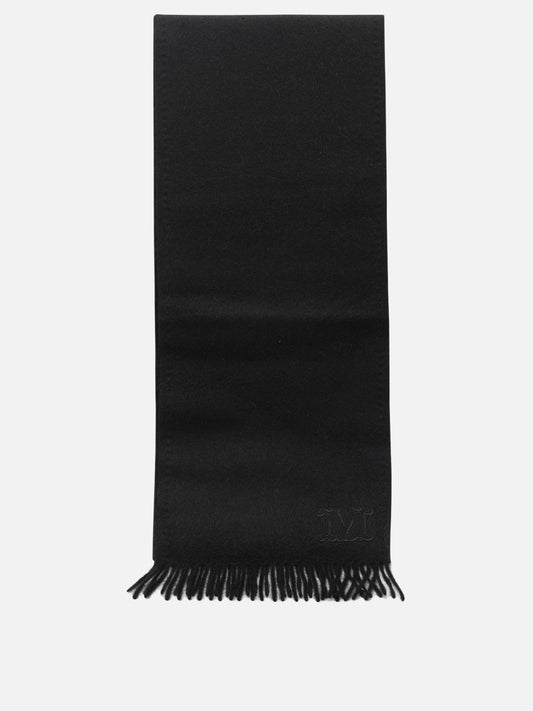 Fringed scarves 100% camel  Black - Max Mara Women | PLP | VIETTI Online Store 
