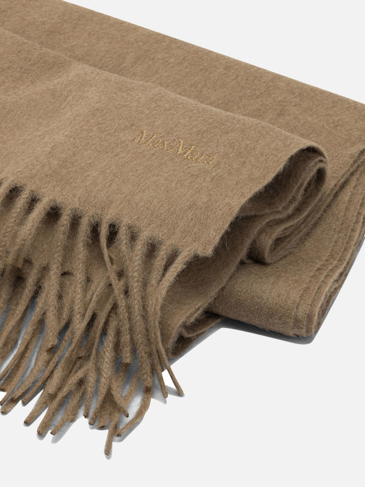 Fringed scarves 100% camel  Brown - Max Mara Women | PDP | VIETTI Online Store | 2

