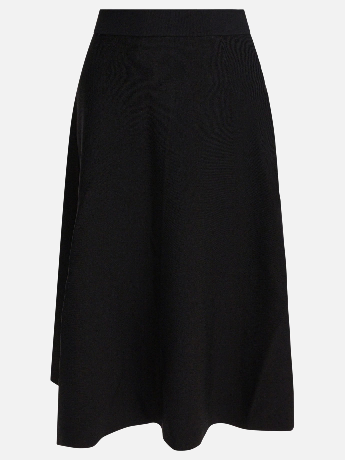 Max Mara Pure Flared midi skirt 17473173_S Black thumbnail_1