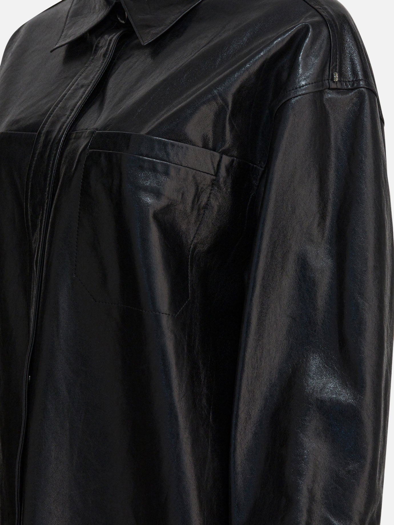 Camicie casual Solid colour  Nero - Max Mara Sportmax Donna | PDP | VIETTI Online Store | thumbnail_4