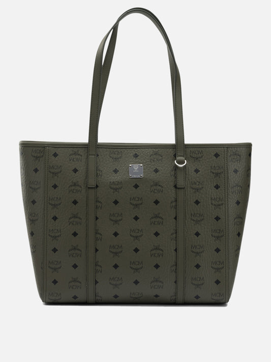 Borse grandi 63% polyurethane 20% polyester 17% cotton  Verde - Mcm Donna | PDP | VIETTI Online Store 
