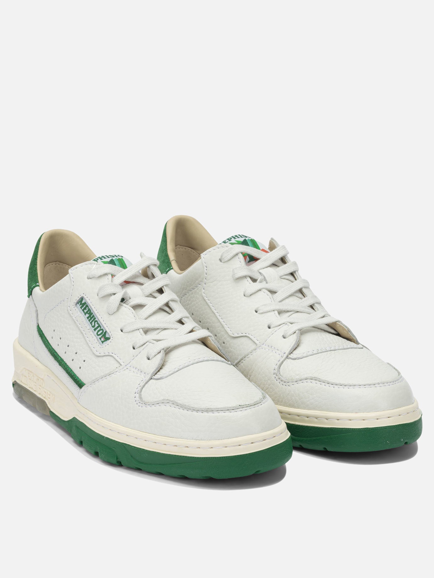 Low top sneakers 100% leather  White - Mephisto Men | PDP | VIETTI Online Store | thumbnail_2