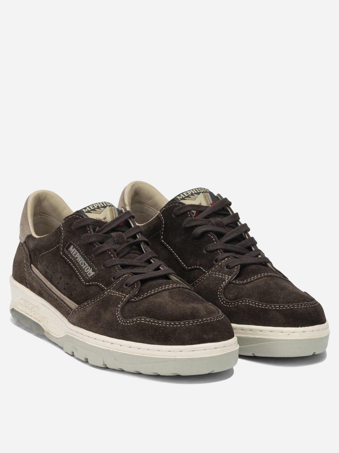 Low top sneakers 100% leather - 100% rubber  Brown - Mephisto Men | PDP | VIETTI Online Store | Zoom-Modal_2
