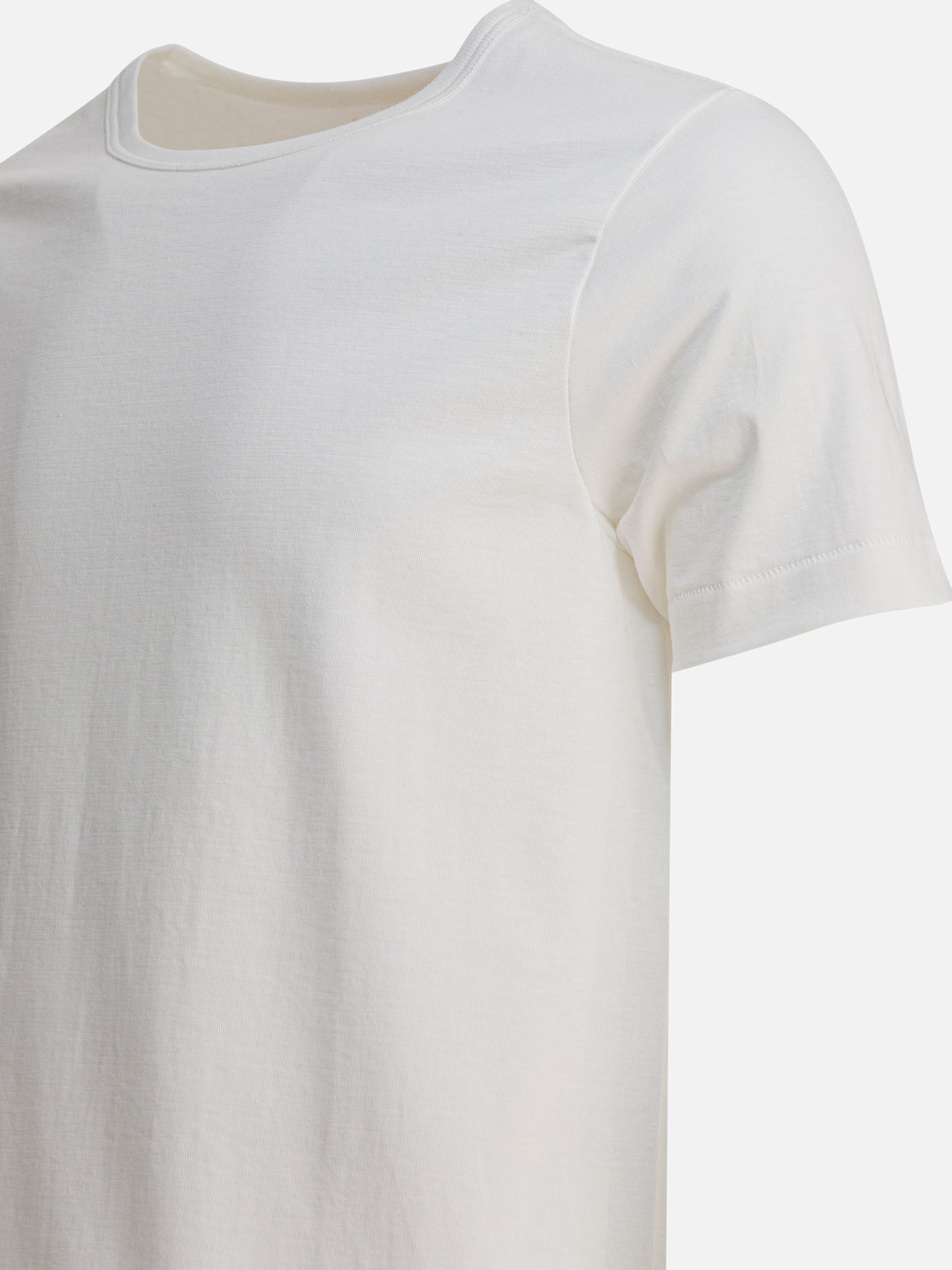 T-shirt girocollo Solid colour  Bianco - Merz b. Schwanen Uomo | PDP | VIETTI Online Store | Zoom-Modal_4
