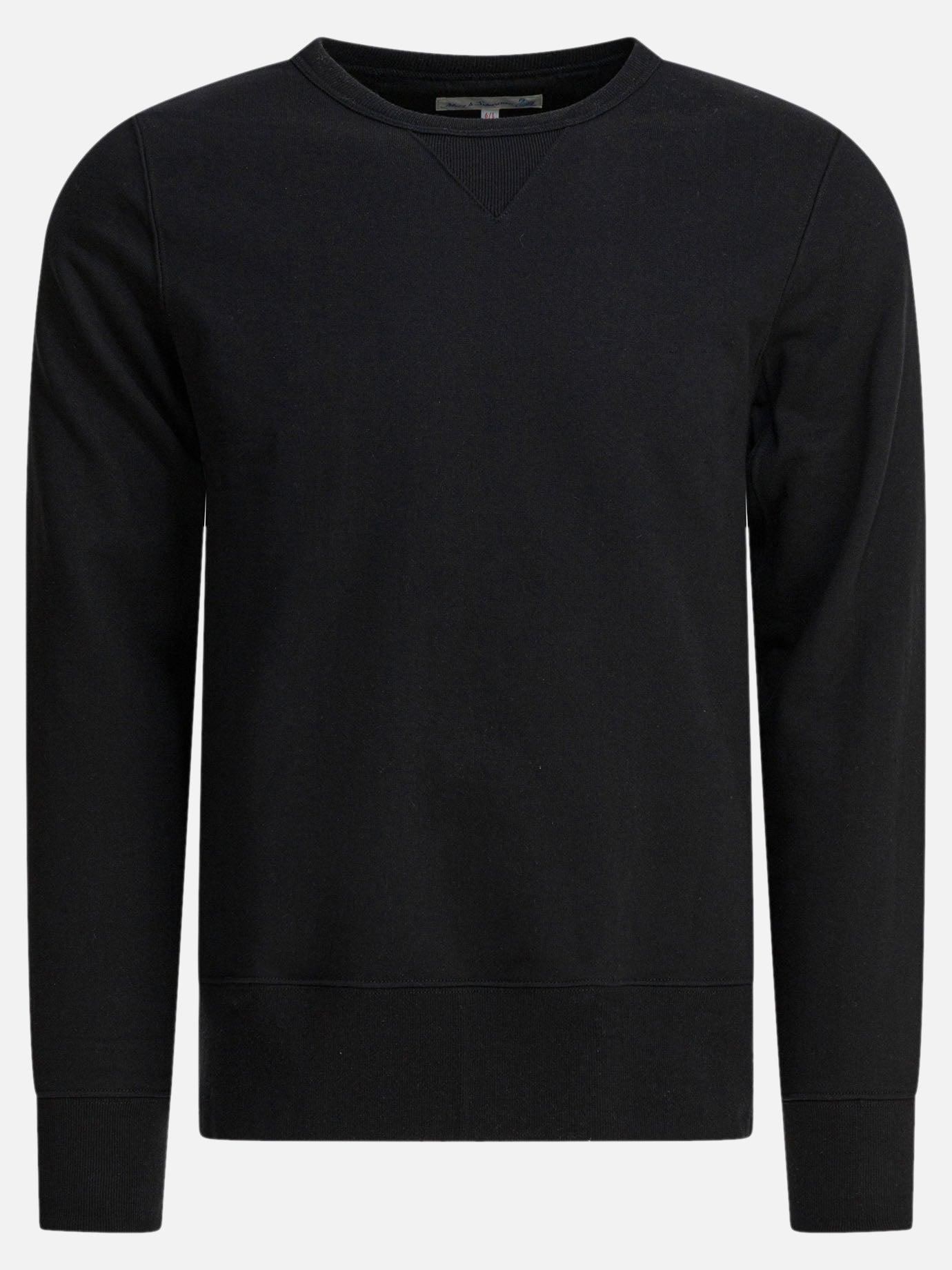 Crewnecks Solid colour  Black - Merz b. Schwanen Men | PDP | VIETTI Online Store | thumbnail