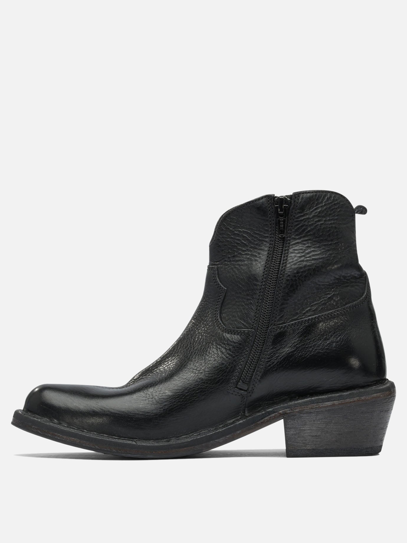 Cowboy 100% leather - 80% rubber 20% leather  Black - Moma Women | PDP | VIETTI Online Store | thumbnail_3