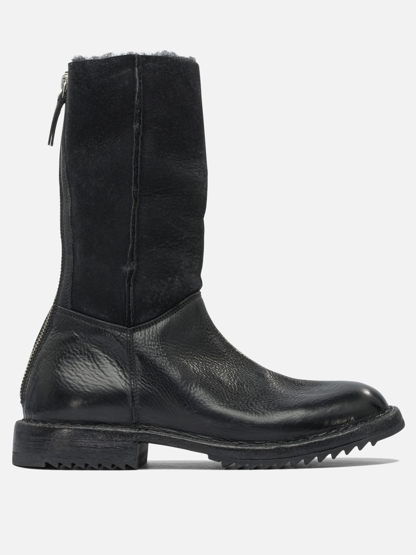 Zipped boots 100% leather - 100% rubber  Black - Moma Women | PDP | VIETTI Online Store | thumbnail