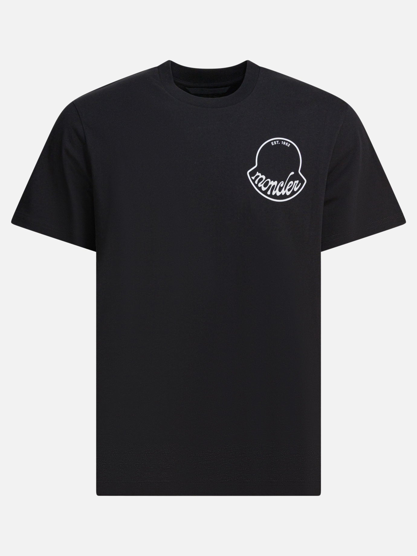 Crewneck t-shirts Logo  Black - Moncler Women | PDP | VIETTI Online Store | thumbnail