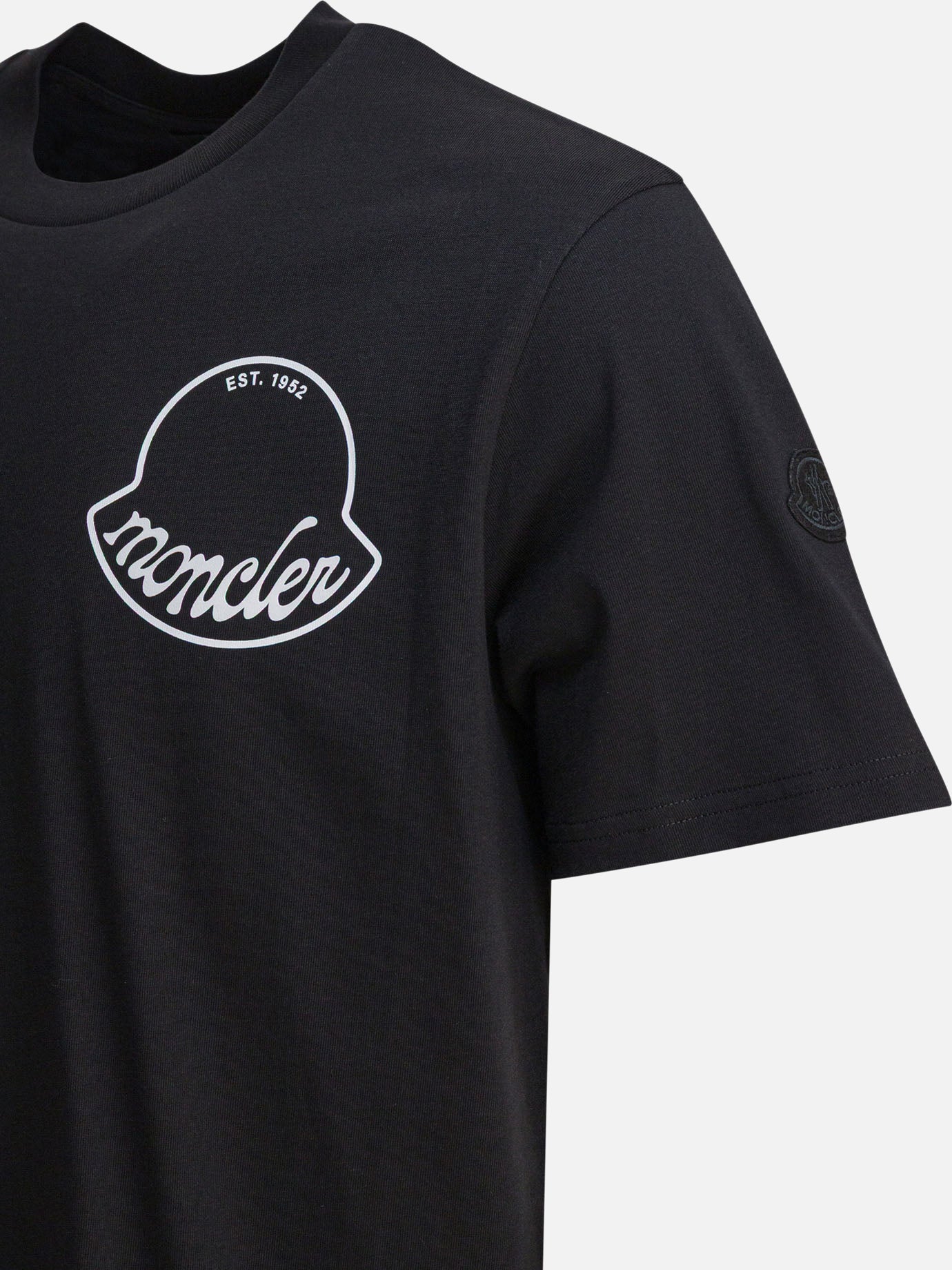Crewneck t-shirts Logo  Black - Moncler Women | PDP | VIETTI Online Store | thumbnail_4