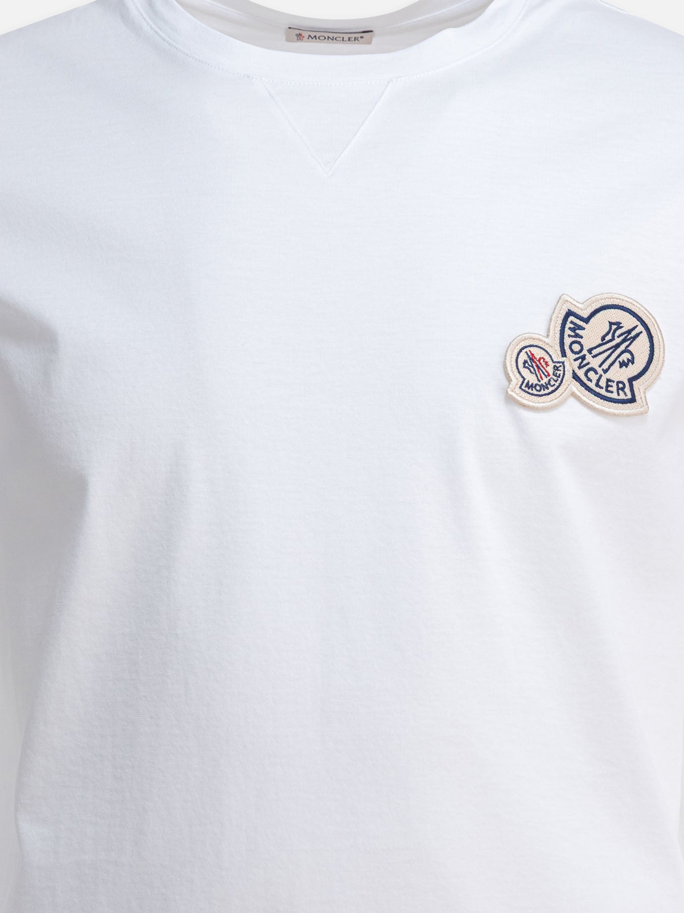 Crewneck t-shirts Logo  White - Moncler Men | PDP | VIETTI Online Store | thumbnail_3