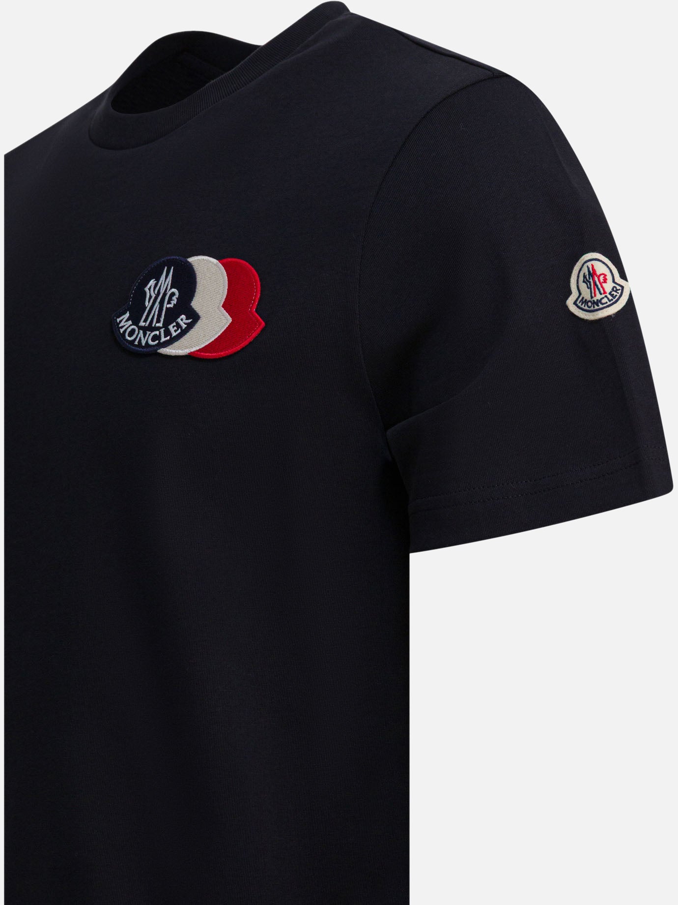 Crewneck t-shirts Logo  Black - Moncler Men | PDP | VIETTI Online Store | Zoom-Modal_4
