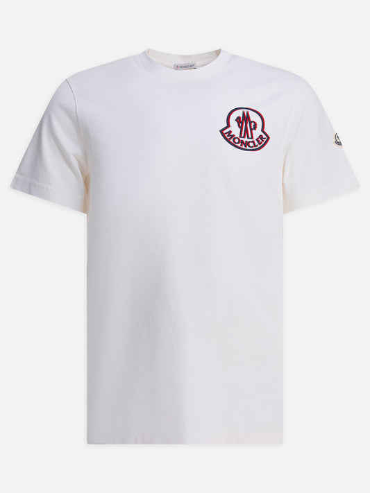 Crewneck t-shirts Logo  White - Moncler Men | PDP | VIETTI Online Store 
