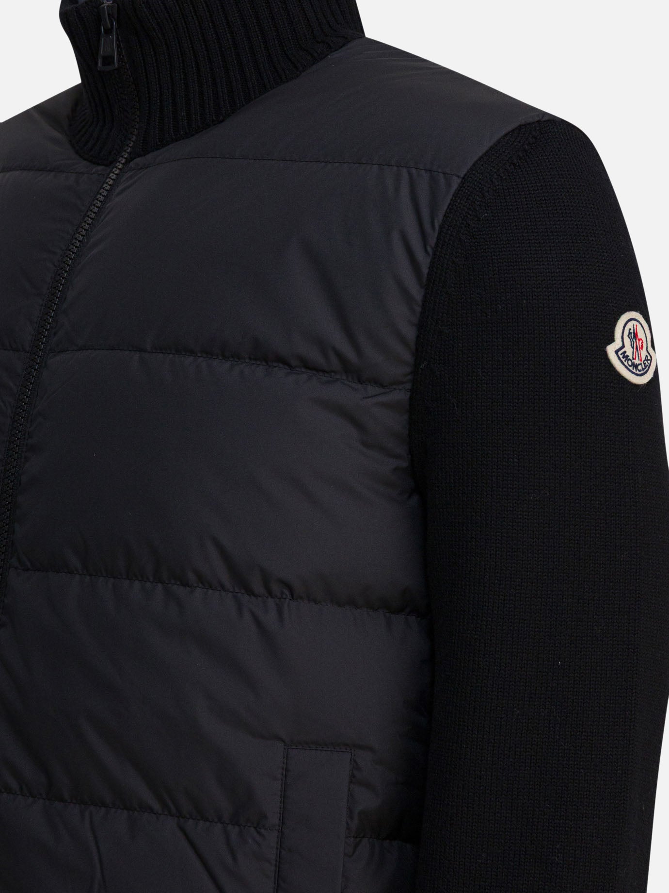 Maglioni con zip Logo  Blu - Moncler Uomo | PDP | VIETTI Online Store | Zoom-Modal_4
