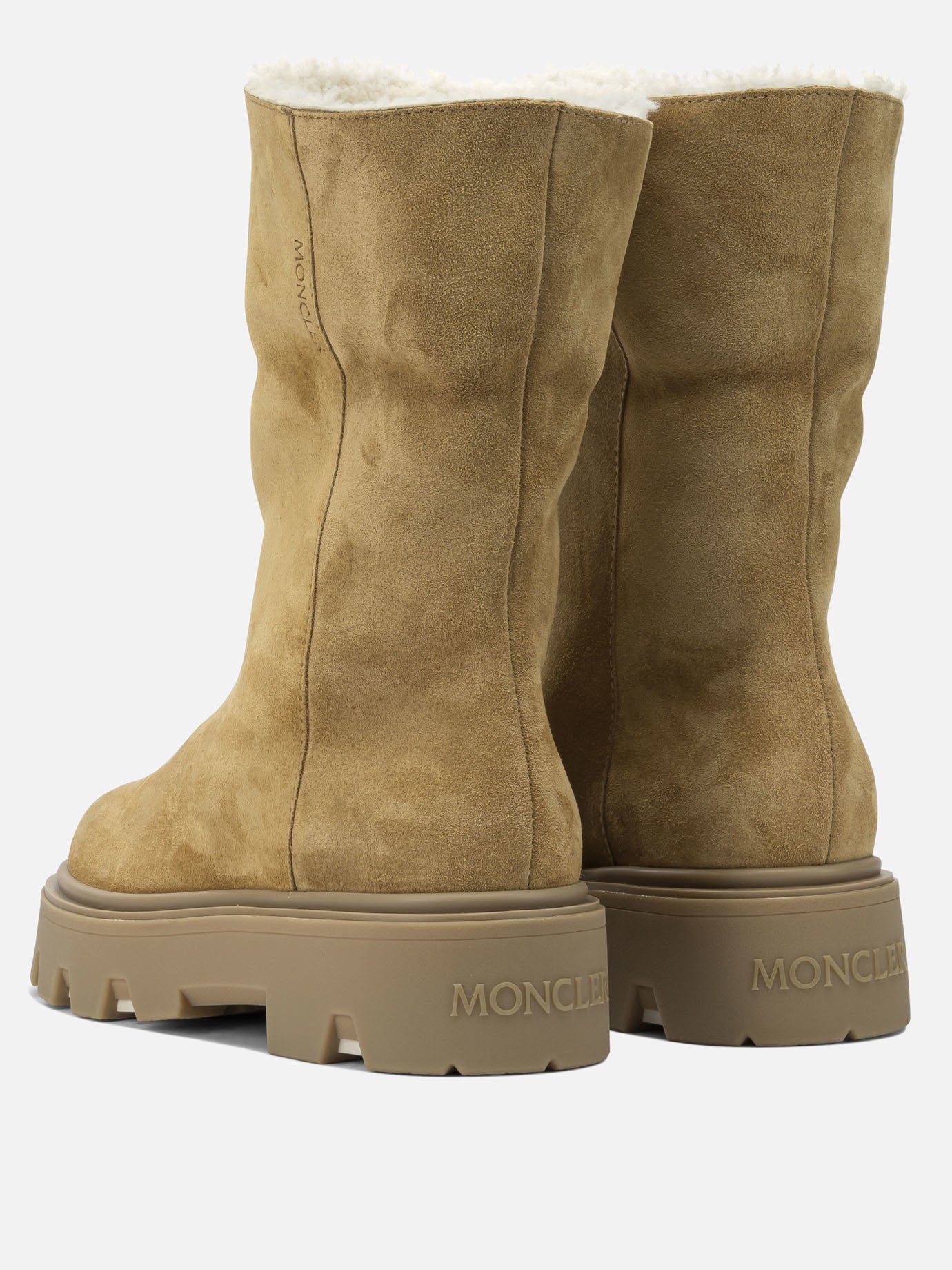 Pull-on boots 100% shearling - 100% rubber  Beige - Moncler Women | PDP | VIETTI Online Store | thumbnail_4