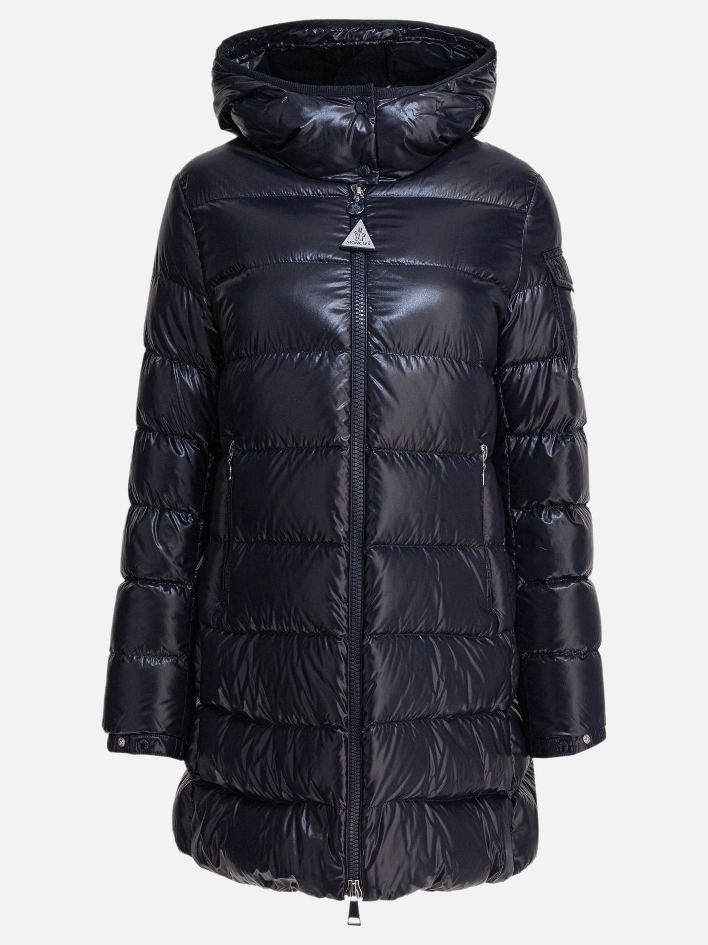 Down jackets Logo  Blue - Moncler Women | PDP | VIETTI Online Store | Zoom-Modal
