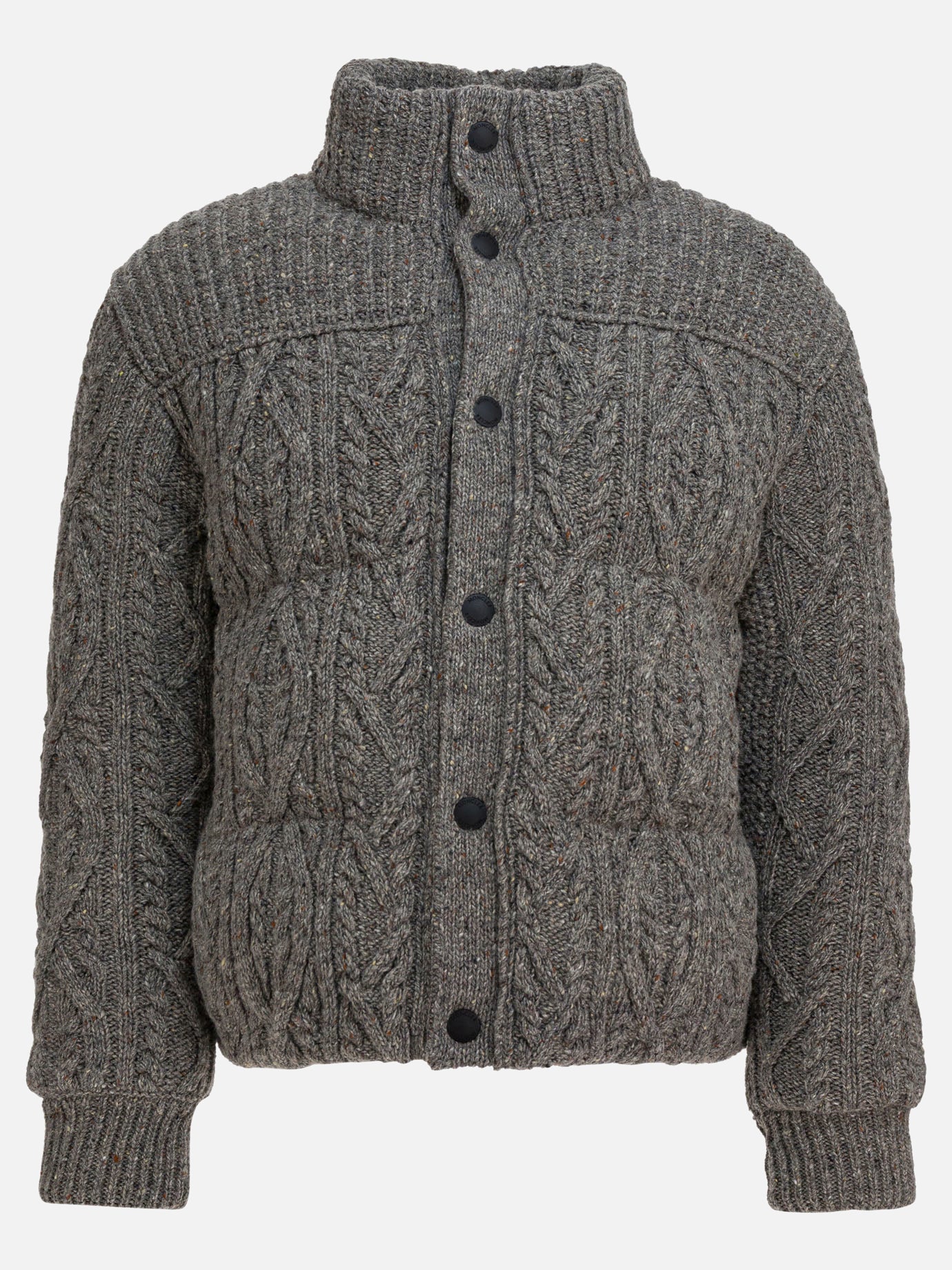 Down jackets Tweed  Grey - Moncler Grenoble Men | PDP | VIETTI Online Store | thumbnail