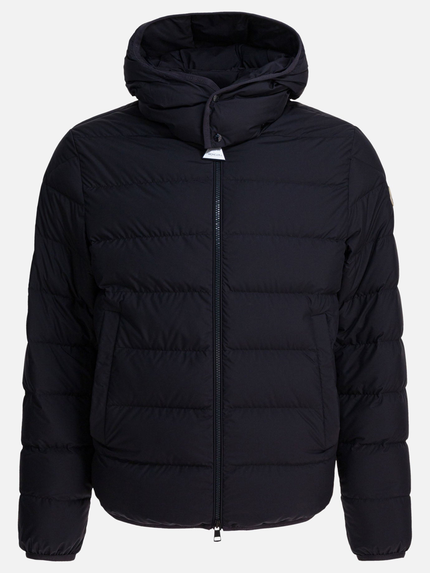 Down jackets Solid colour  Blue - Moncler Men | PDP | VIETTI Online Store | Zoom-Modal
