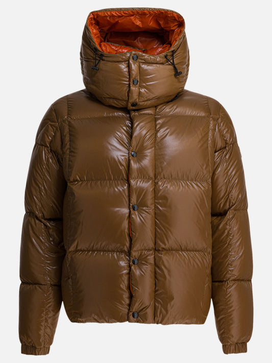 Down jackets Solid colour  Brown - Moncler Men | PDP | VIETTI Online Store 
