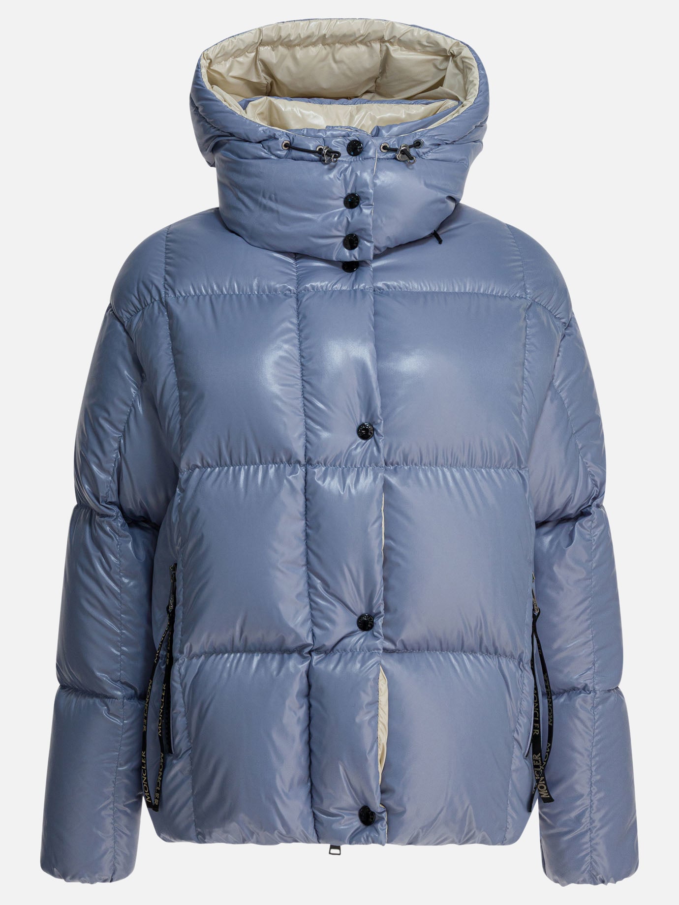 Down jackets Solid colour  Light blue - Moncler Women | PDP | VIETTI Online Store | thumbnail