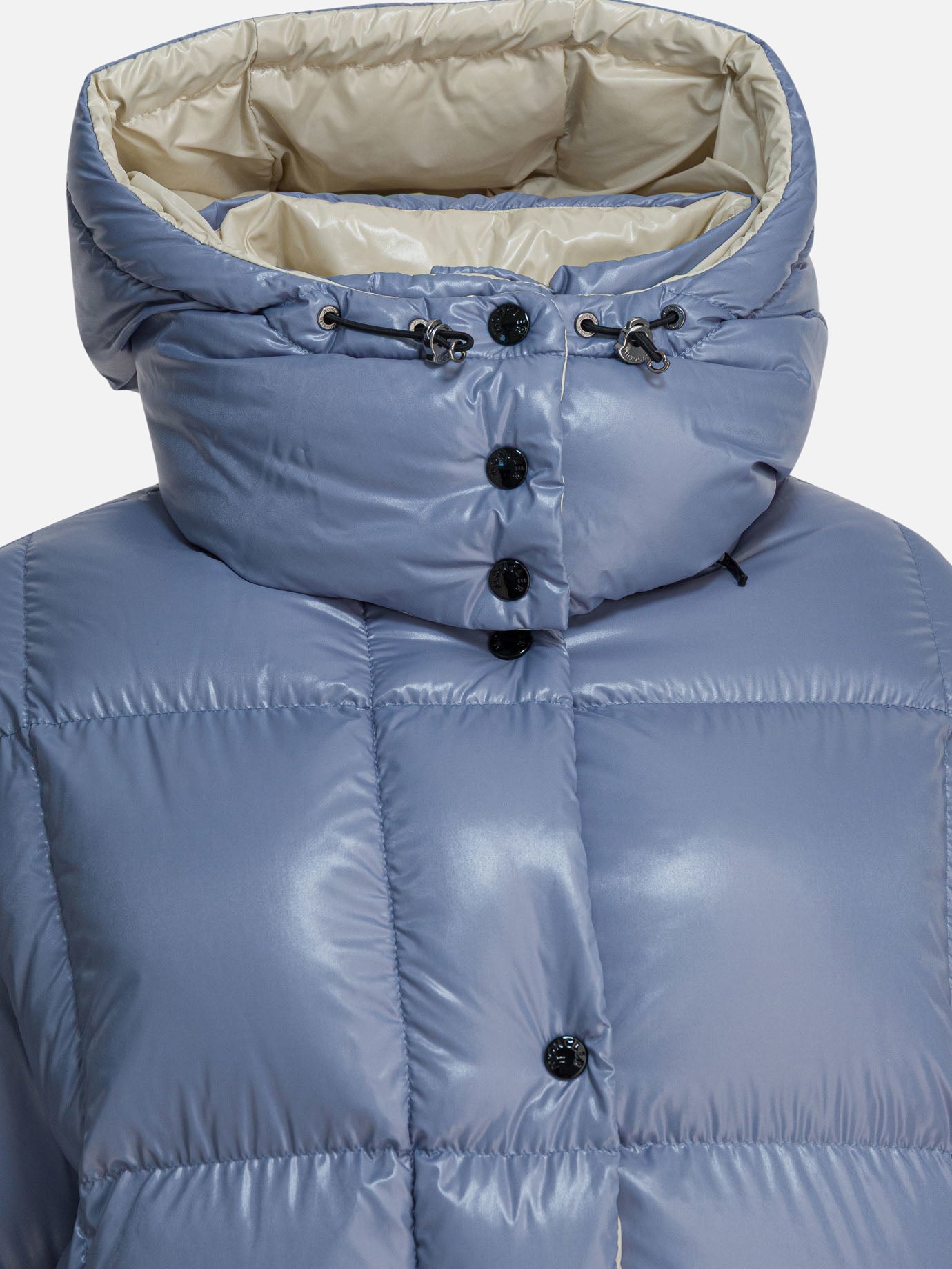 Down jackets Solid colour  Light blue - Moncler Women | PDP | VIETTI Online Store | Zoom-Modal_3
